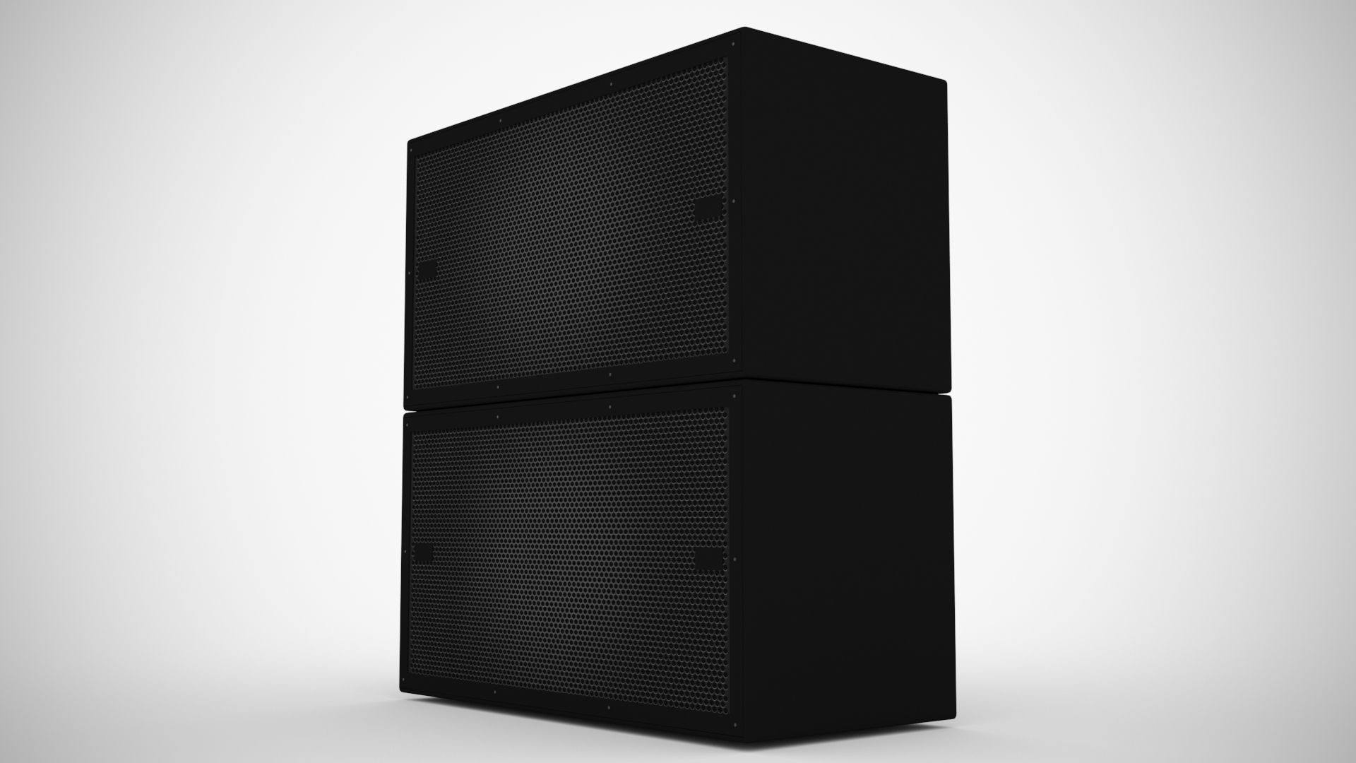 Concert Sound System Line Array 3D model_4