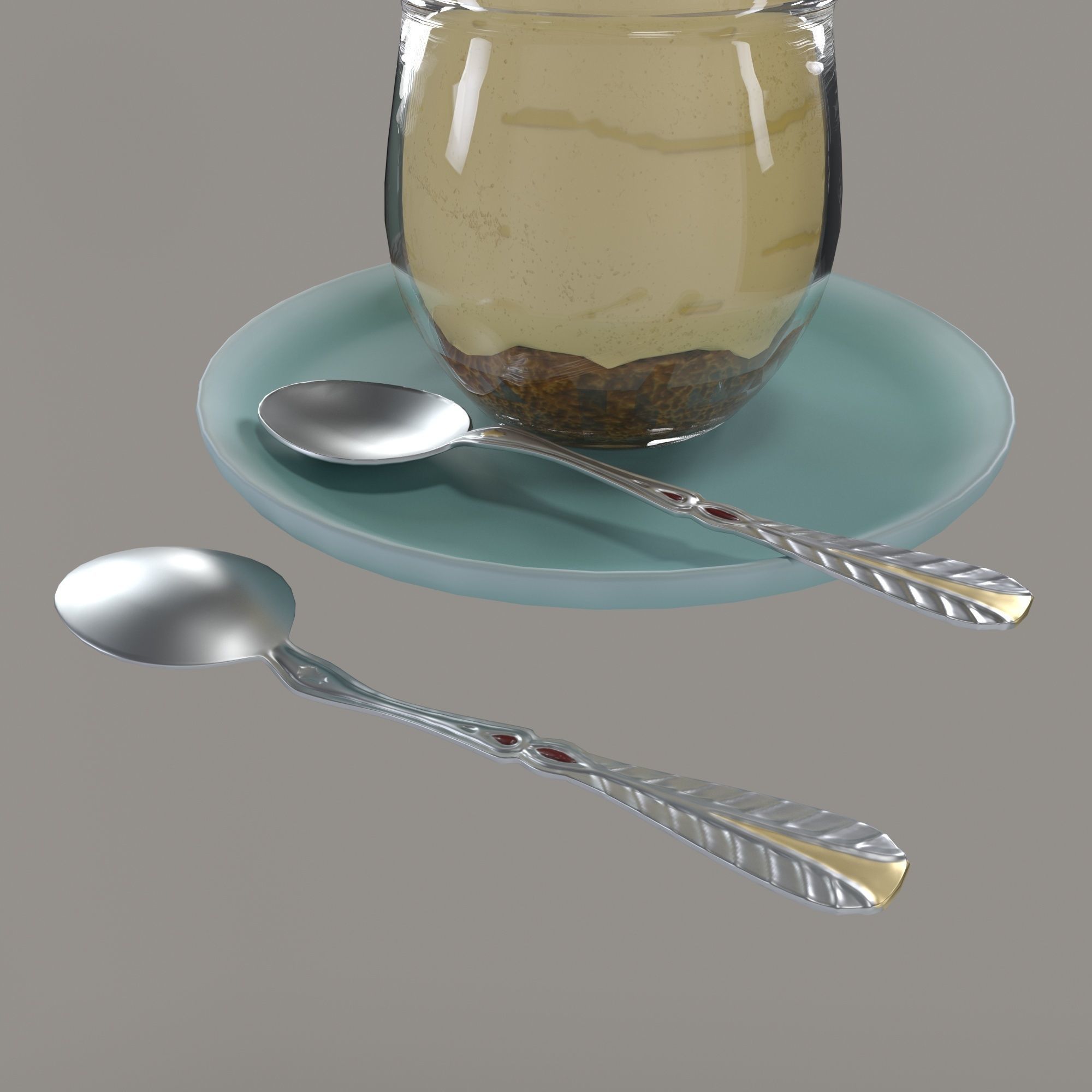 Lemon dessert 3D model_4