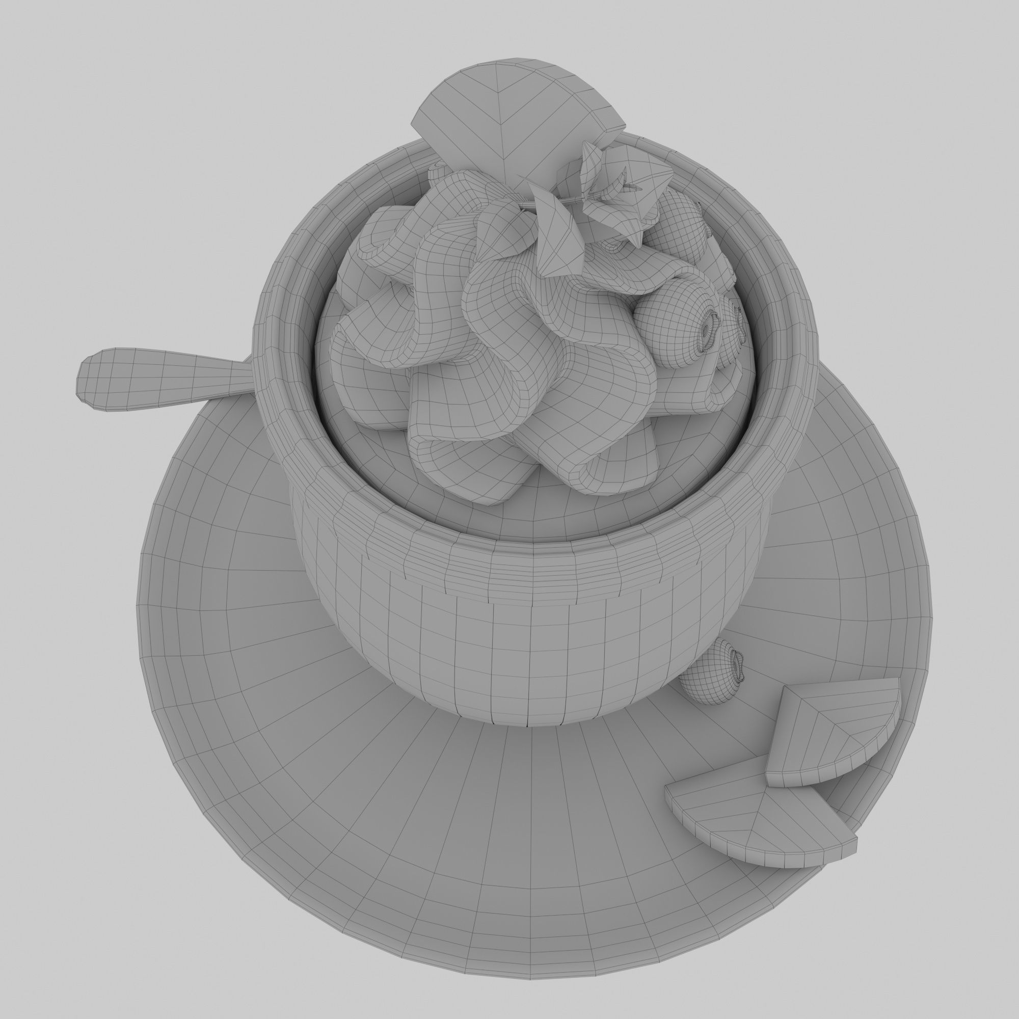 Lemon dessert 3D model_7