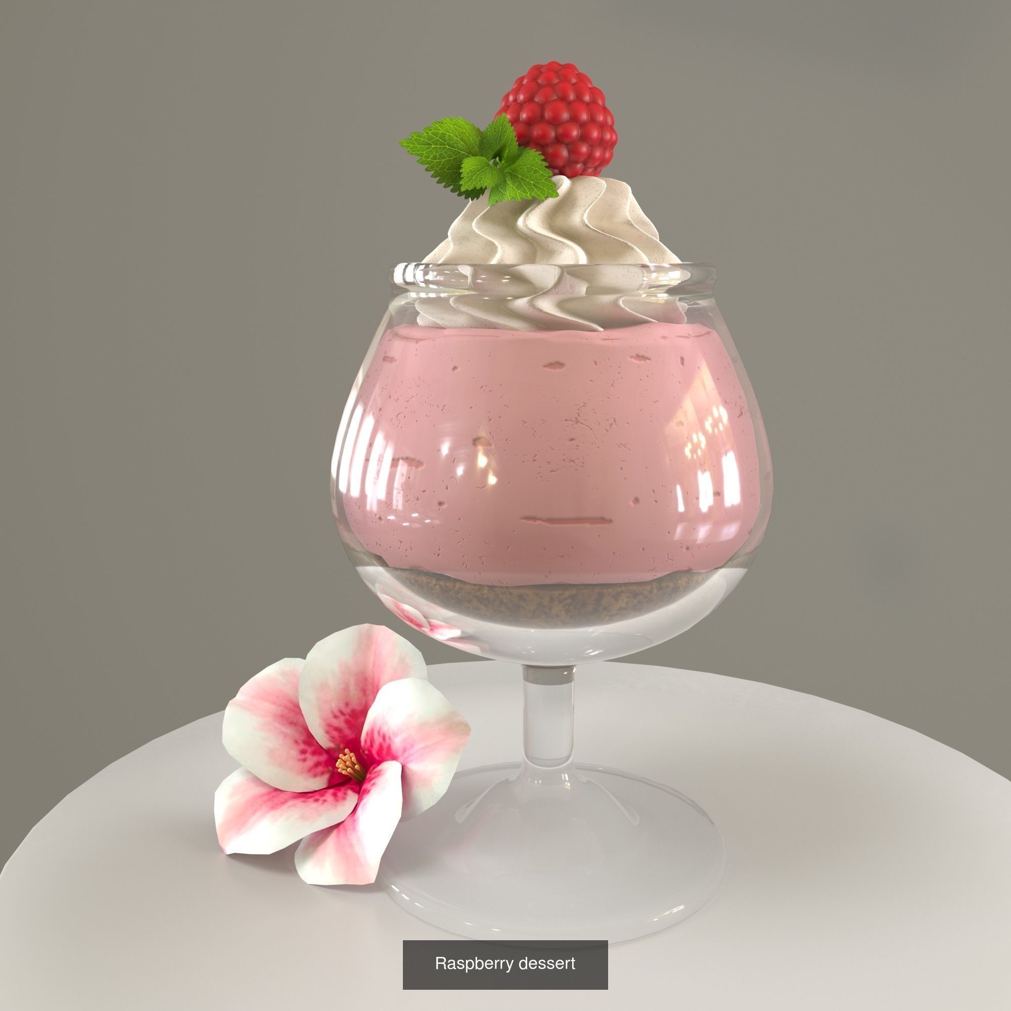 Two desserts 3D Model Collection_1