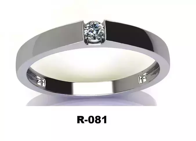 Rings wedding ring with diamond in center