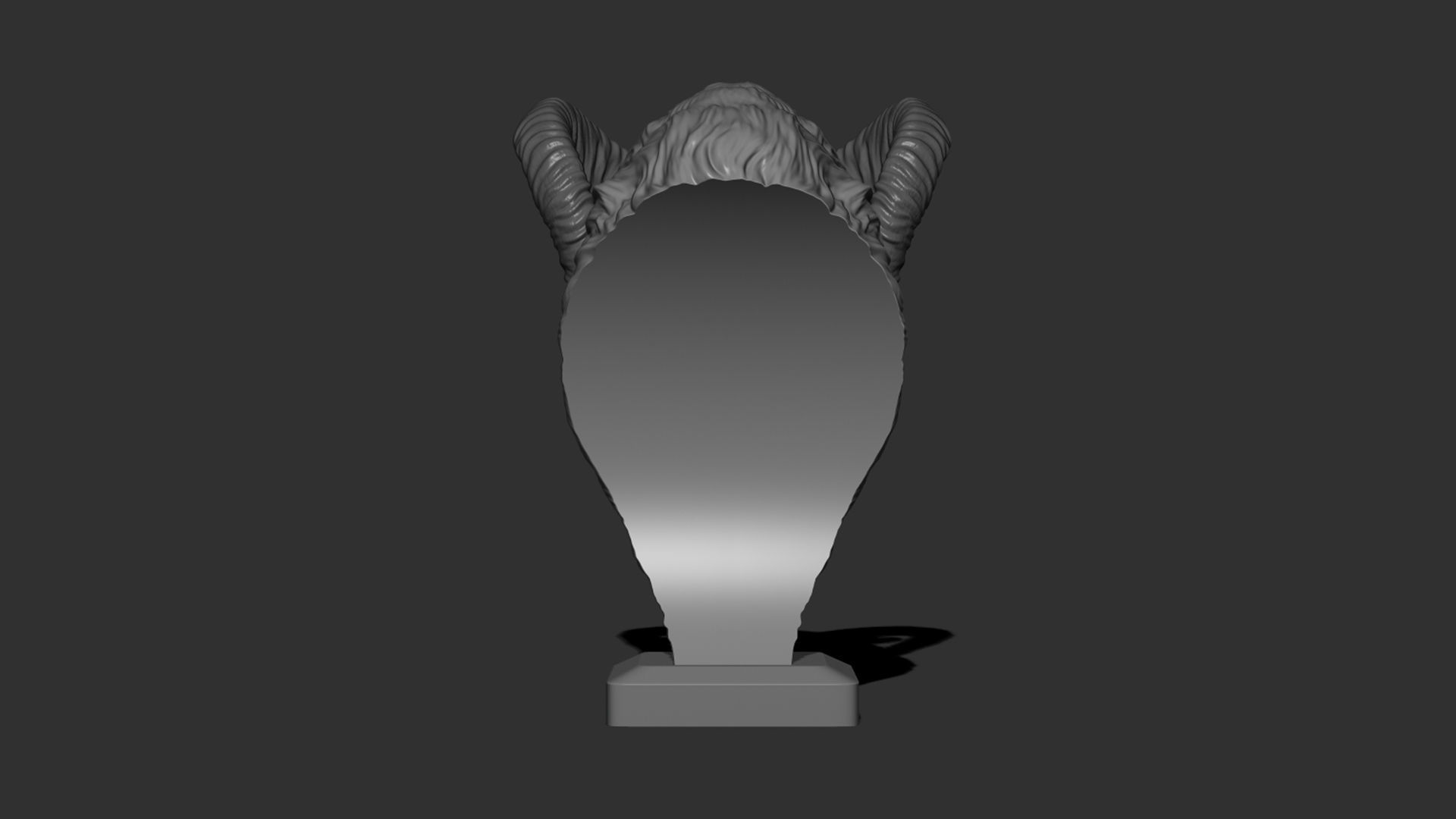 Mouflon Ram statue 3D print model_15