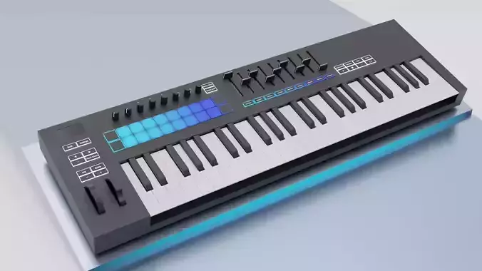 Novation Launchkey MKIII Low Poly Model