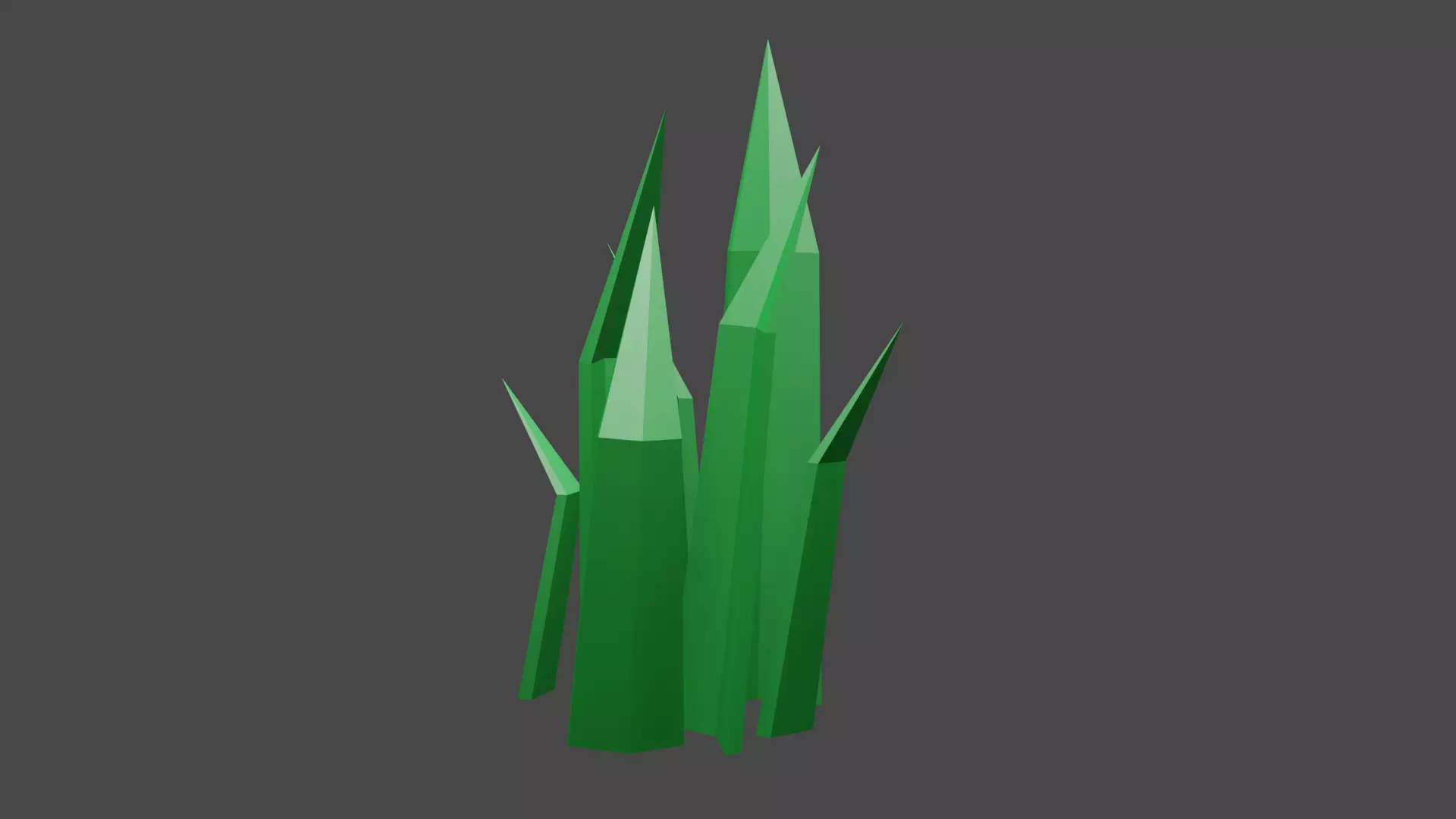 Tall Grass Low-poly 3D model