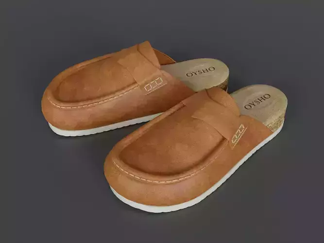 Womens indoor shoes 4 3D model