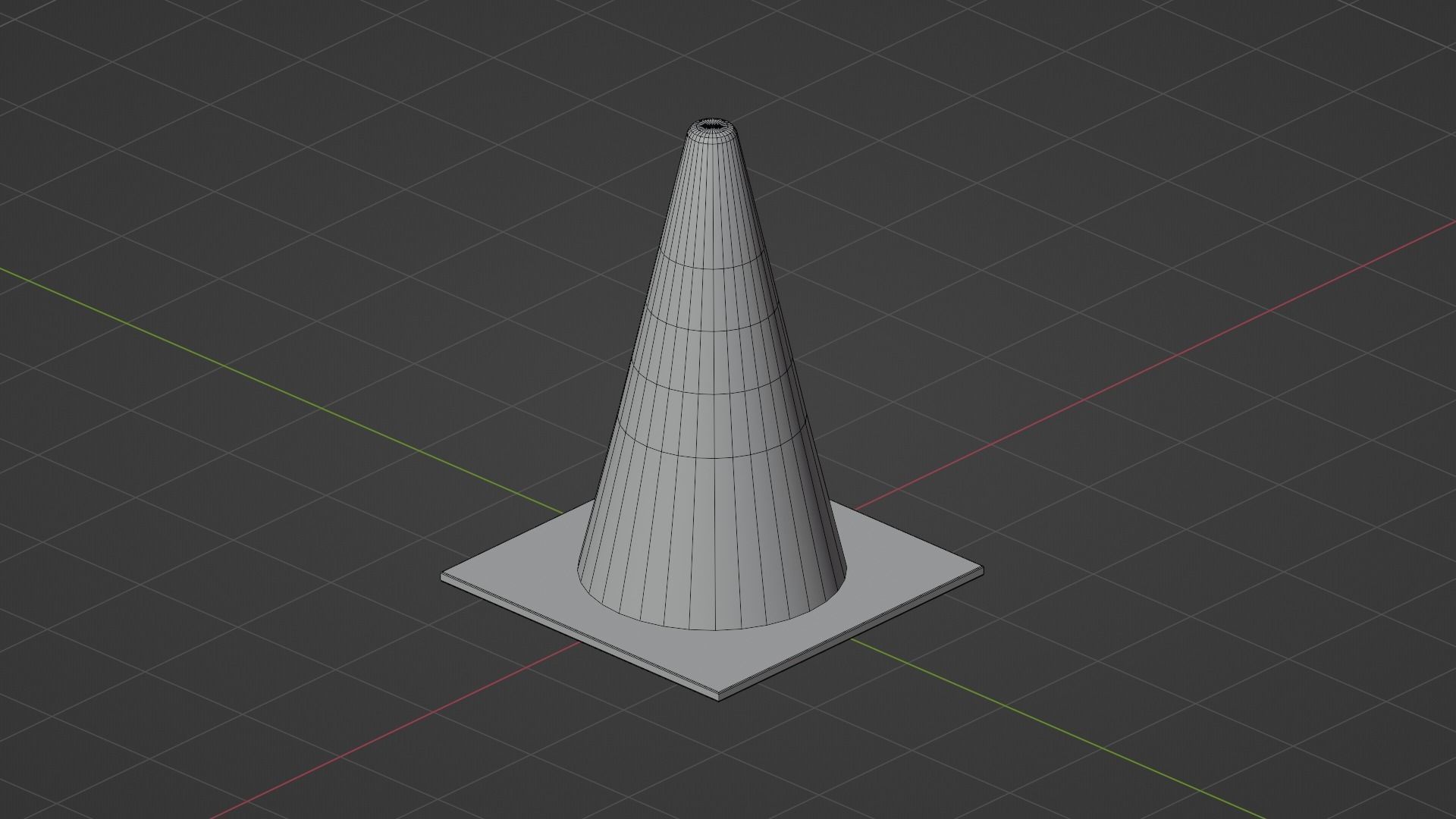 Traffic Cone - low poly - Game Ready Low Poly - 3D Low-poly 3D model_11