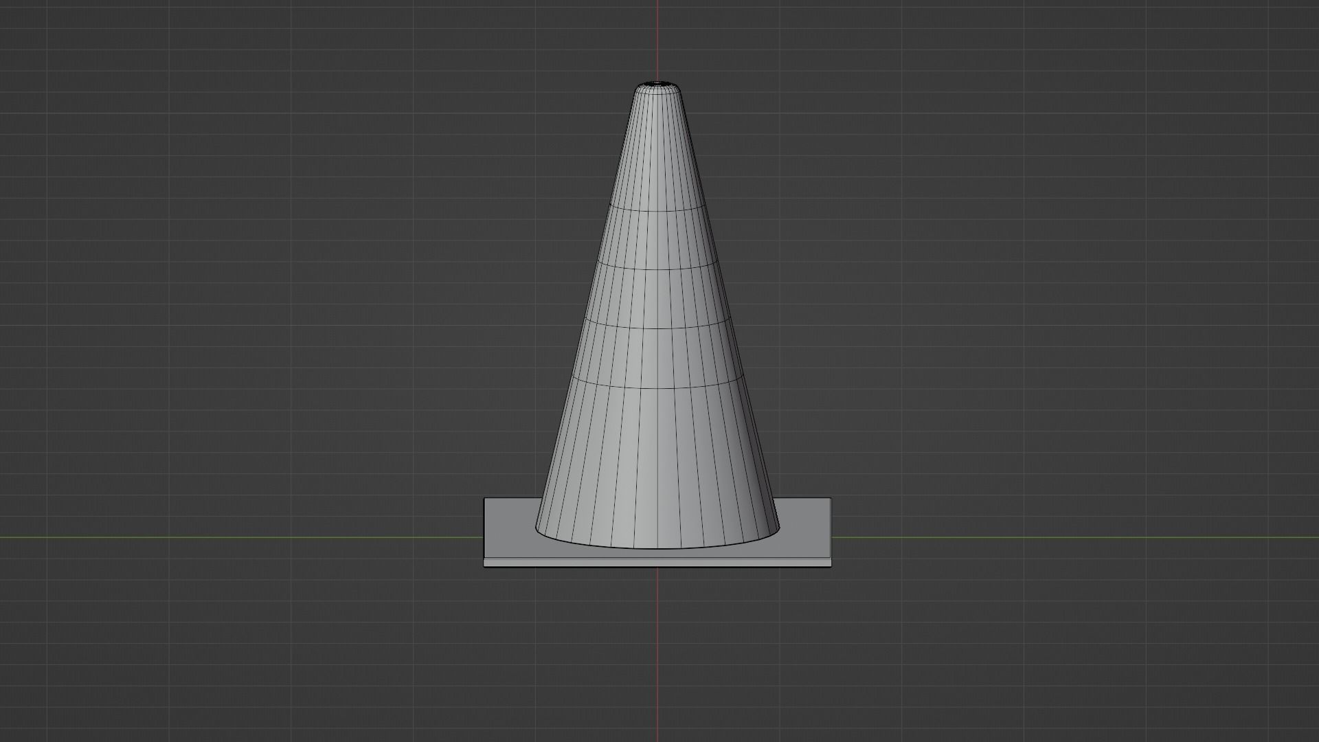 Traffic Cone - low poly - Game Ready Low Poly - 3D Low-poly 3D model_15