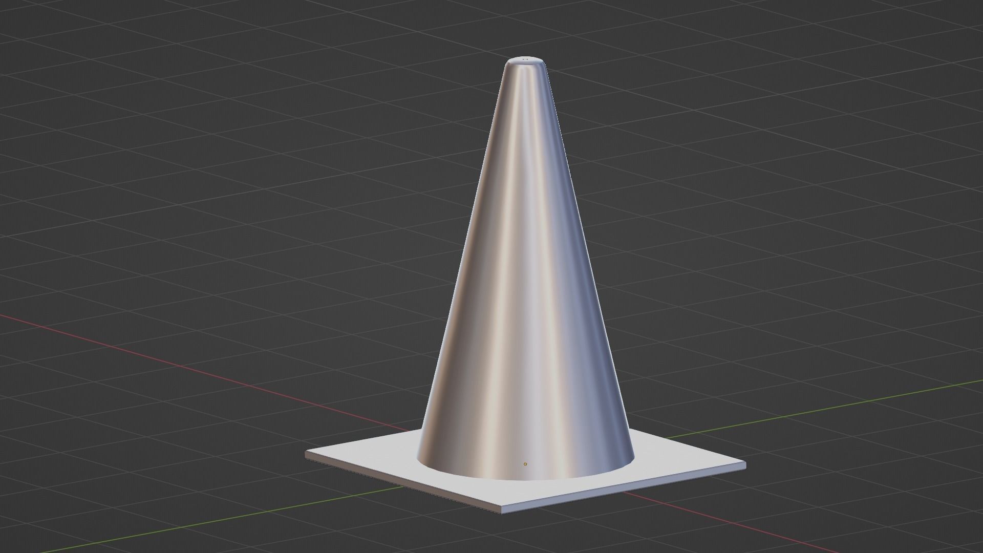 Traffic Cone - low poly - Game Ready Low Poly - 3D Low-poly 3D model_9