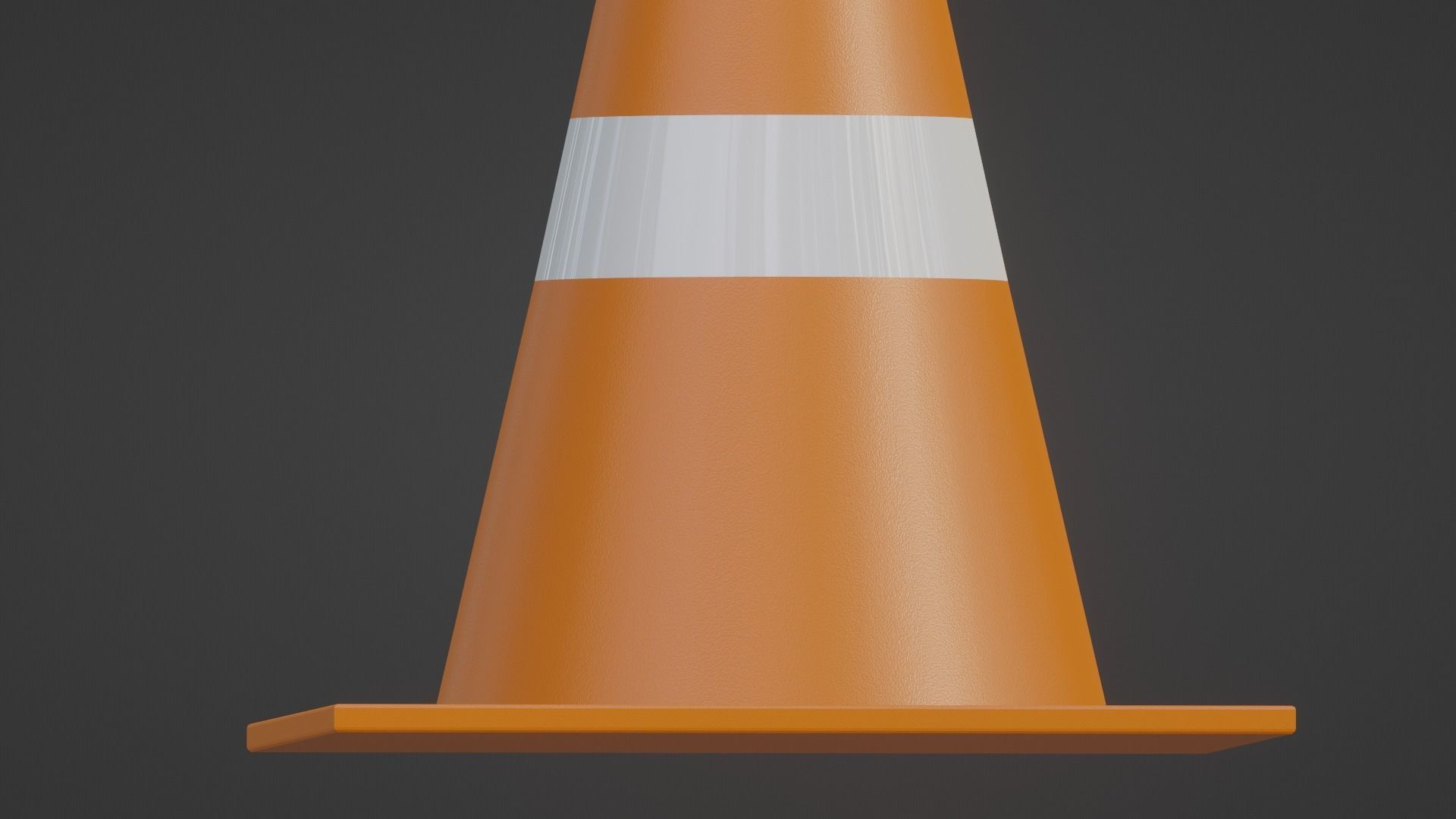 Traffic Cone - low poly - Game Ready Low Poly - 3D Low-poly 3D model_2