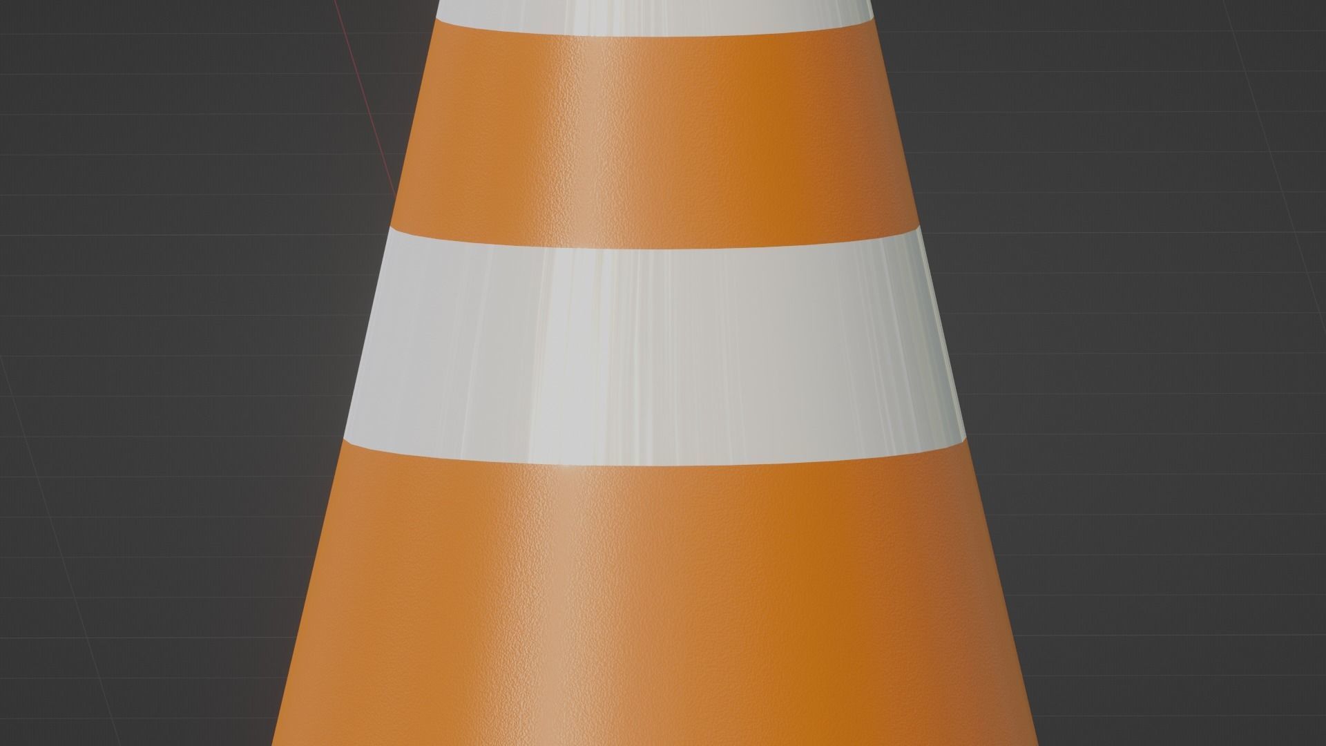 Traffic Cone - low poly - Game Ready Low Poly - 3D Low-poly 3D model_3