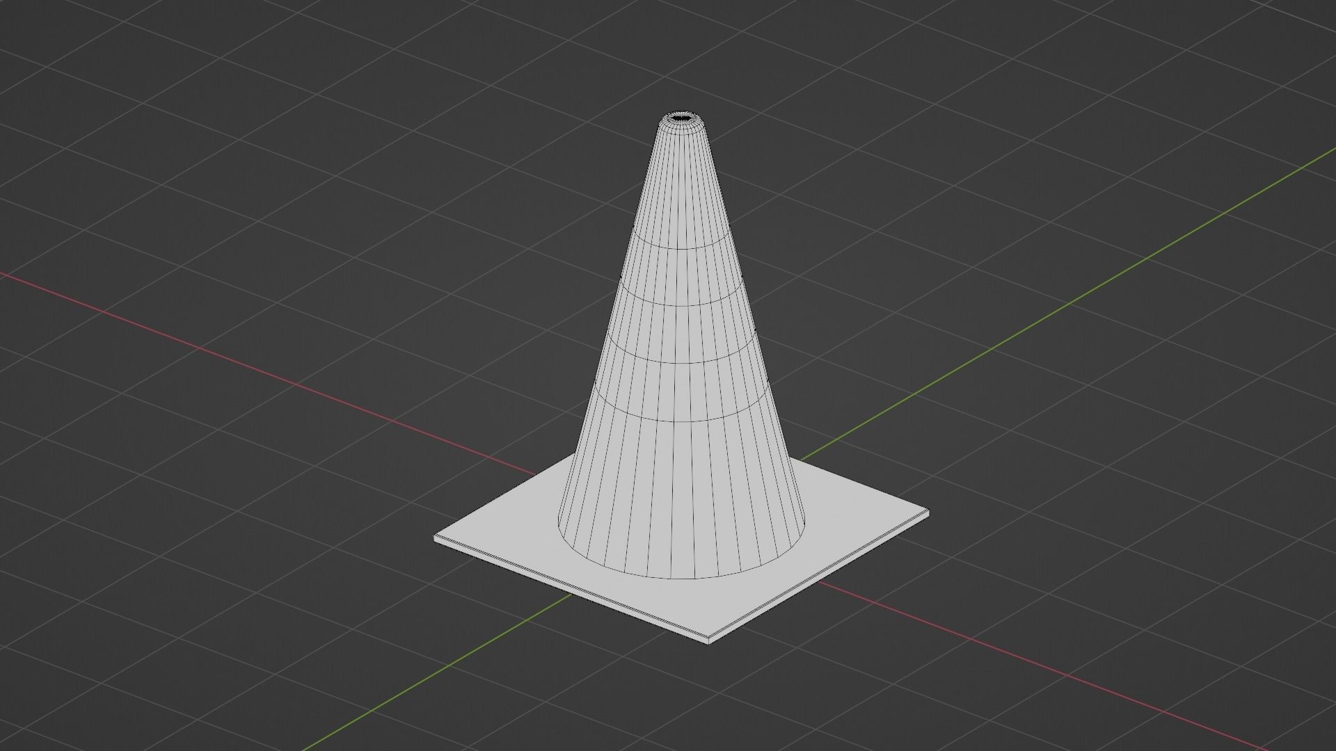 Traffic Cone - low poly - Game Ready Low Poly - 3D Low-poly 3D model_14