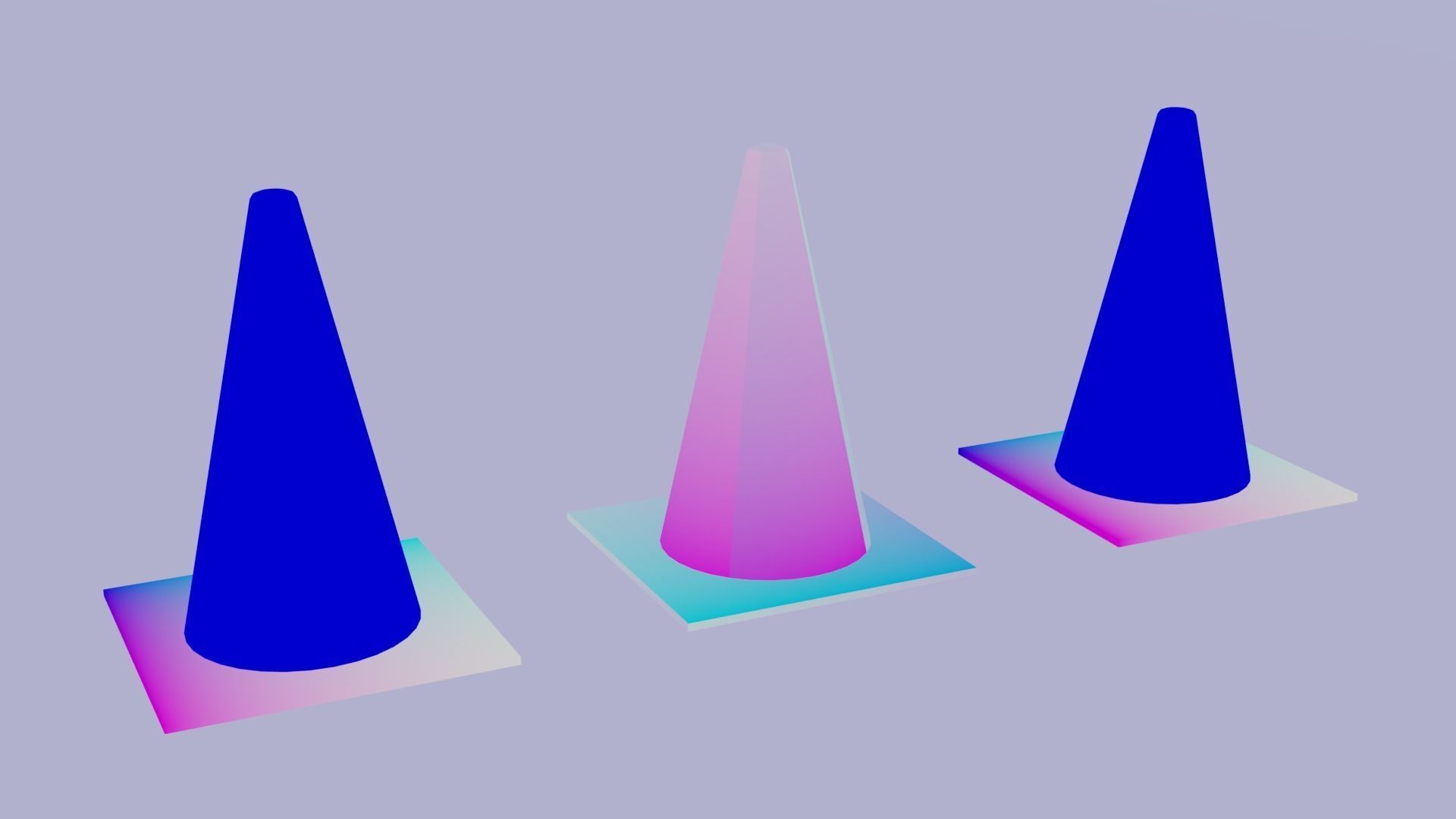 Traffic Cone - low poly - Game Ready Low Poly - 3D Low-poly 3D model_10