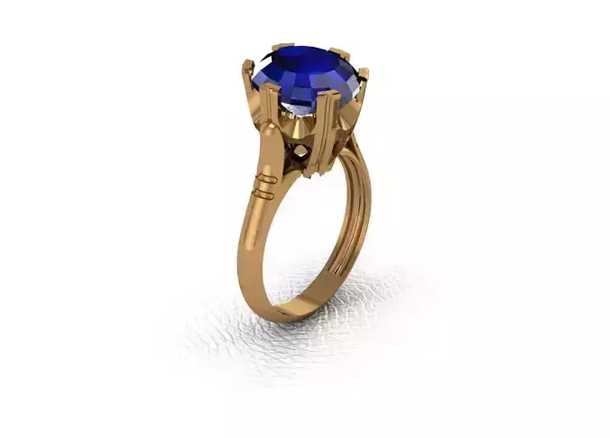 Rings sapphire stone engagement ring gold