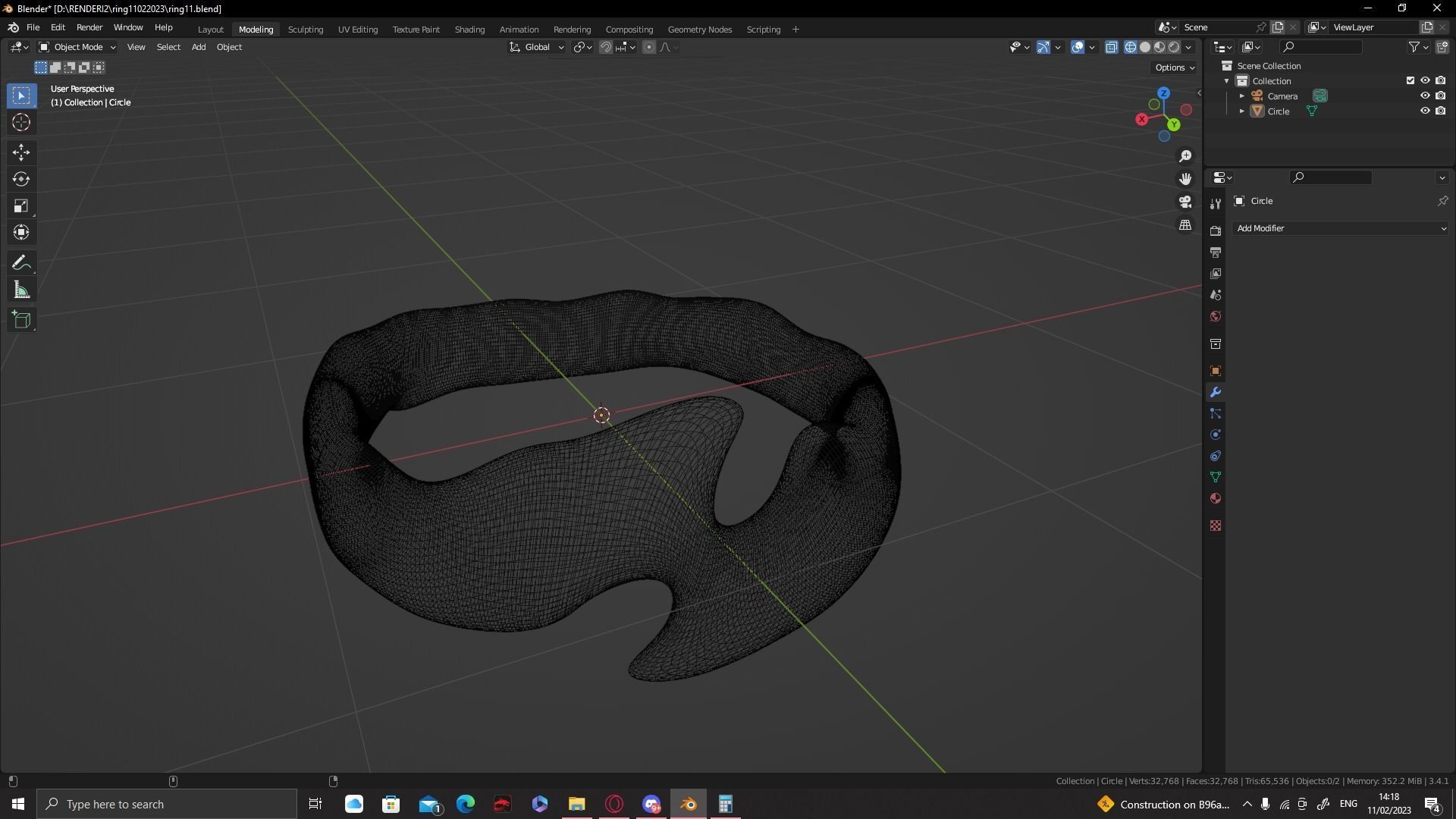 Liquid Ring design 3D print model_5