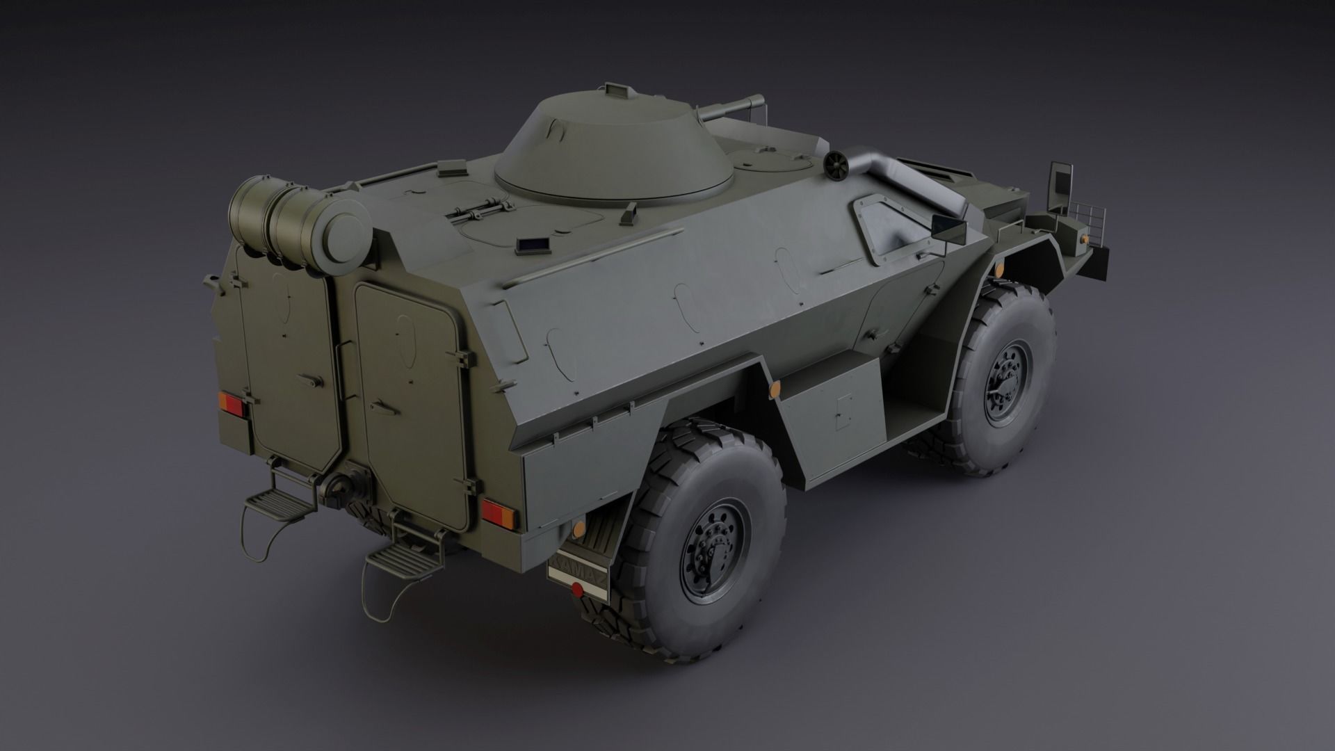 Kamaz 43269 Vistrel PBR Low-poly Game-ready Low-poly 3D model_2