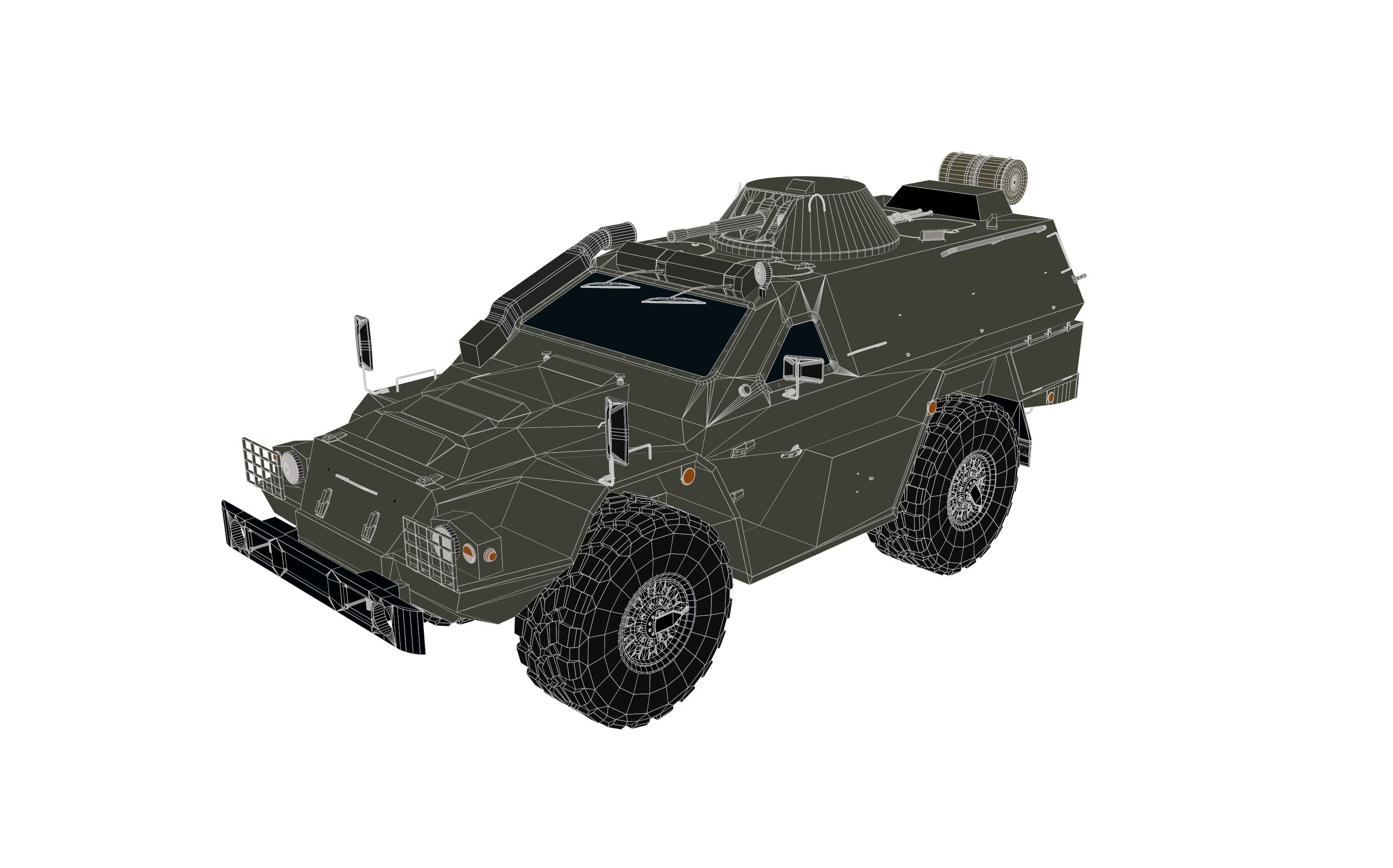 Kamaz 43269 Vistrel PBR Low-poly Game-ready Low-poly 3D model_6