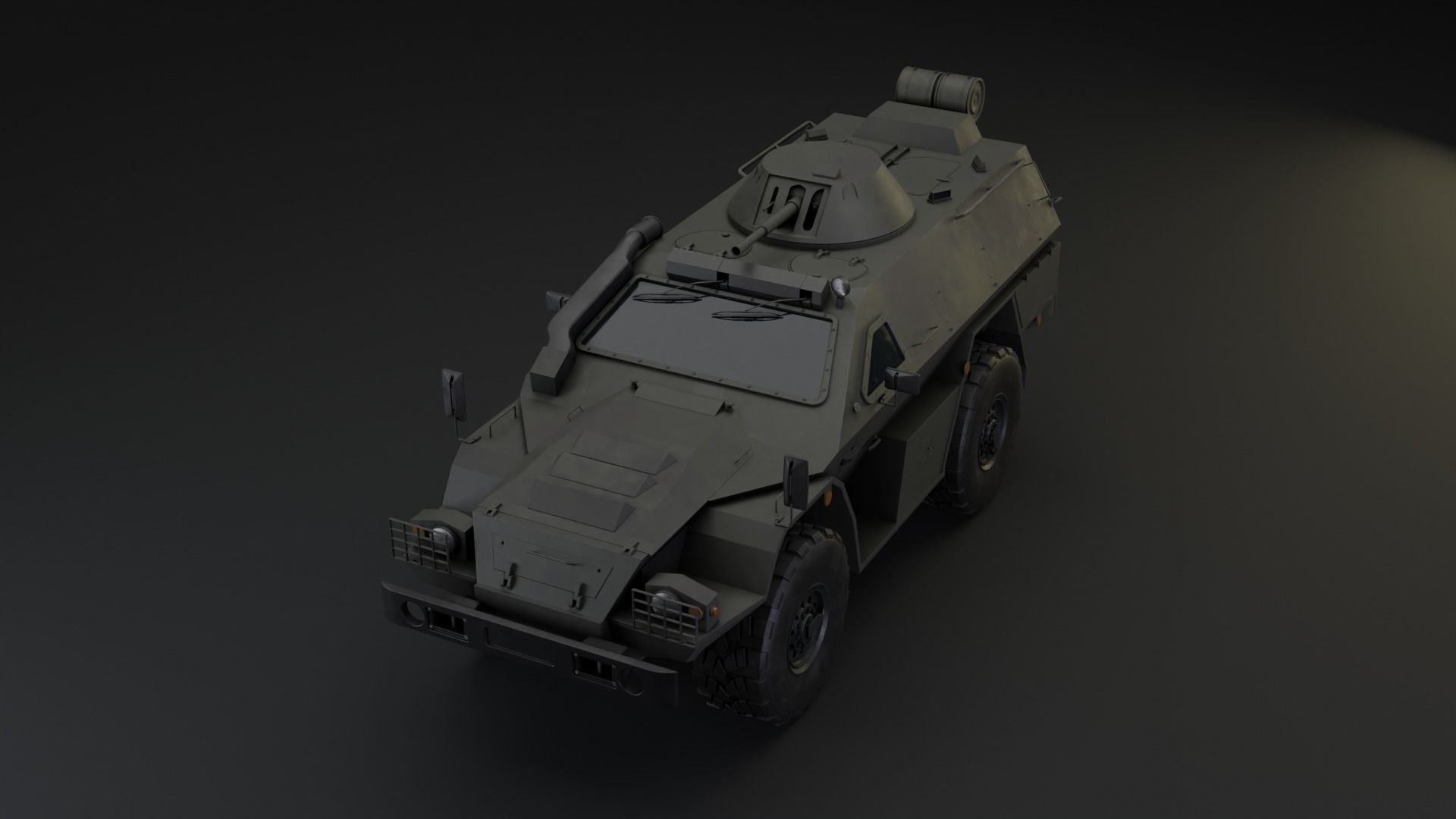 Kamaz 43269 Vistrel PBR Low-poly Game-ready Low-poly 3D model_5