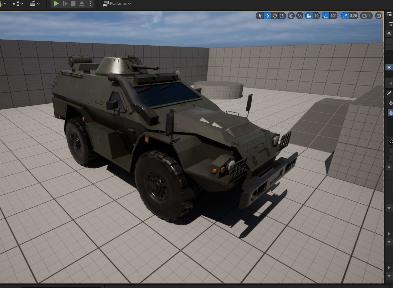 Kamaz 43269 Vistrel PBR Low-poly Game-ready Low-poly 3D model_9