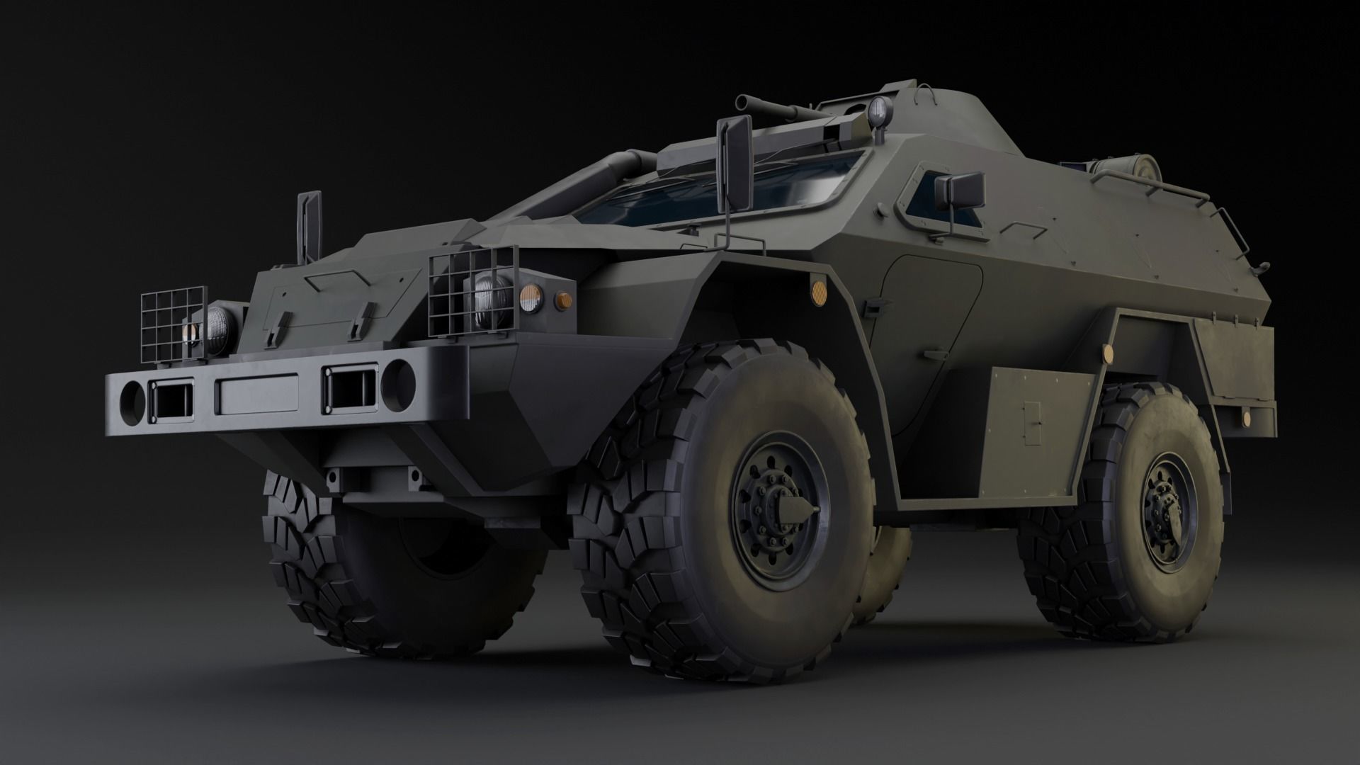 Kamaz 43269 Vistrel PBR Low-poly Game-ready Low-poly 3D model_4