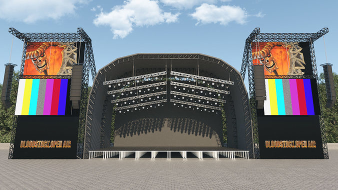 Festival Concert Stage 3D model