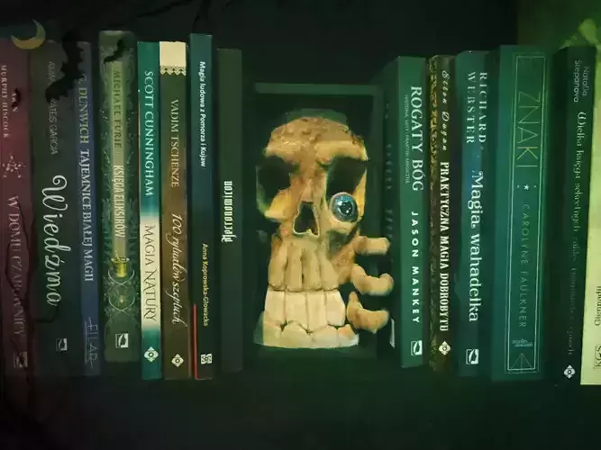 Skull Book Nook Decor 3D print model