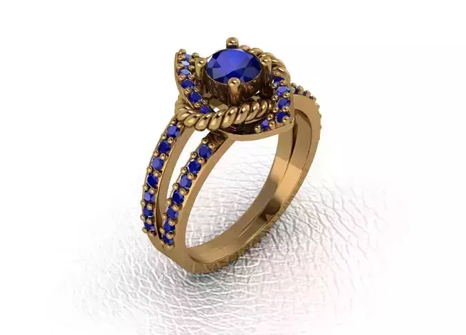 Rings sapphire ring in gold