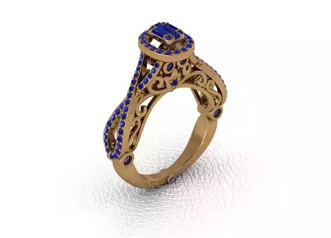 Rings sapphire engagement ring gold
