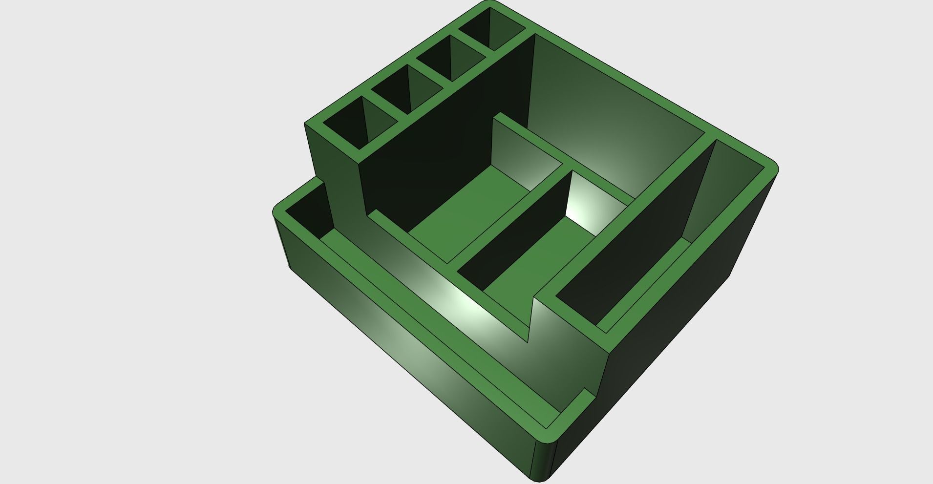 Organizer holder pencils phone papers cards easy print 3D print model_3