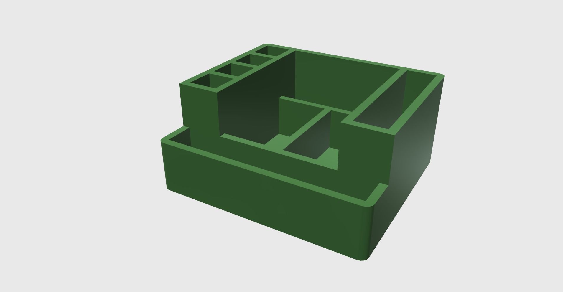 Organizer holder pencils phone papers cards easy print 3D print model_5