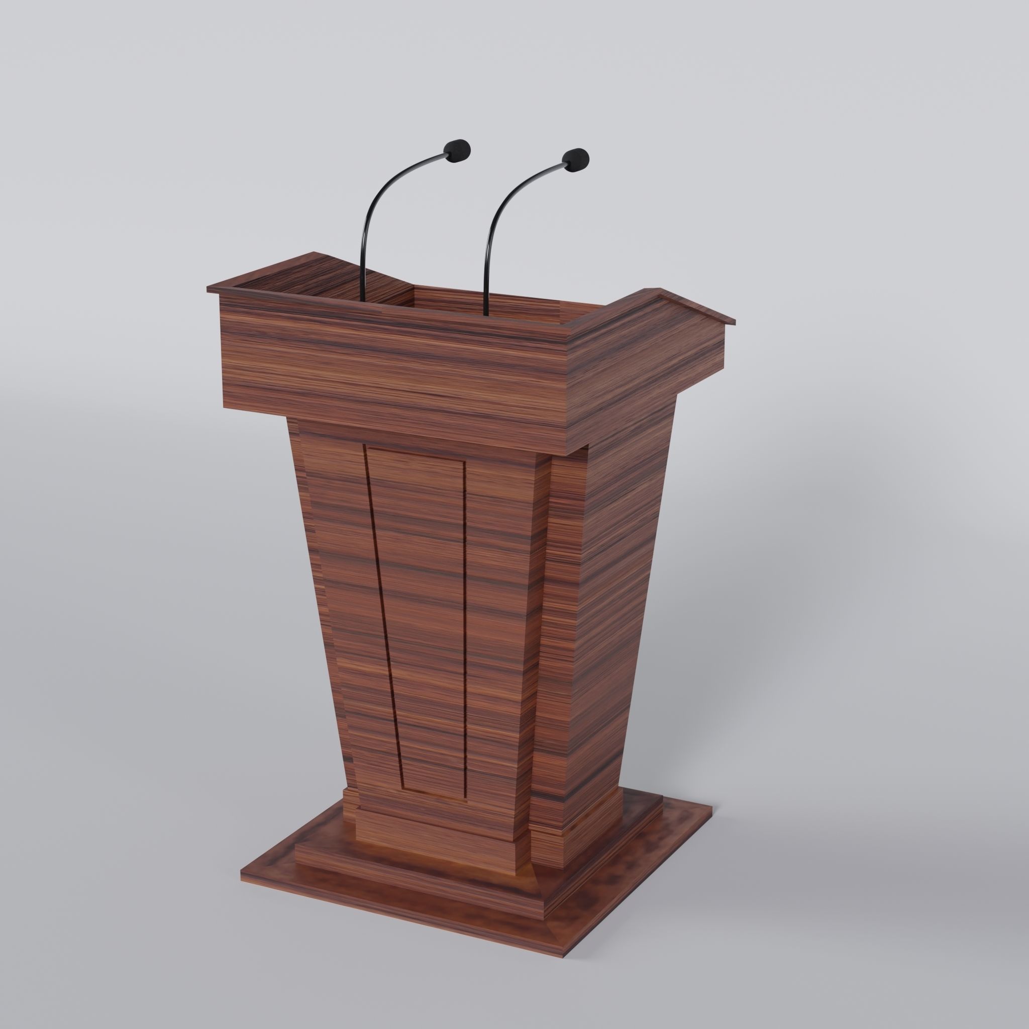 Speech Stand 3d model Low-poly 3D model_1