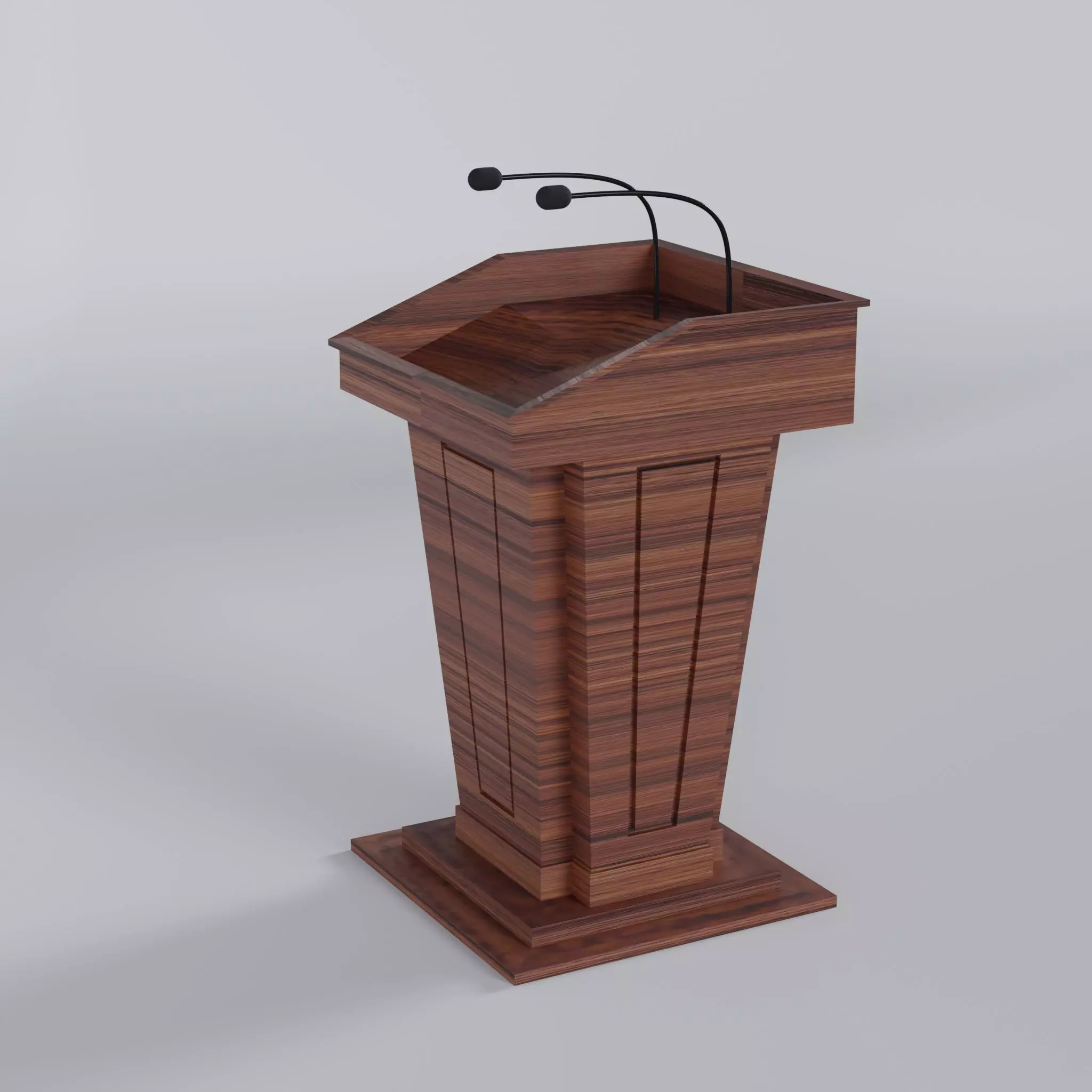 Speech Stand 3d model Low-poly 3D model_0
