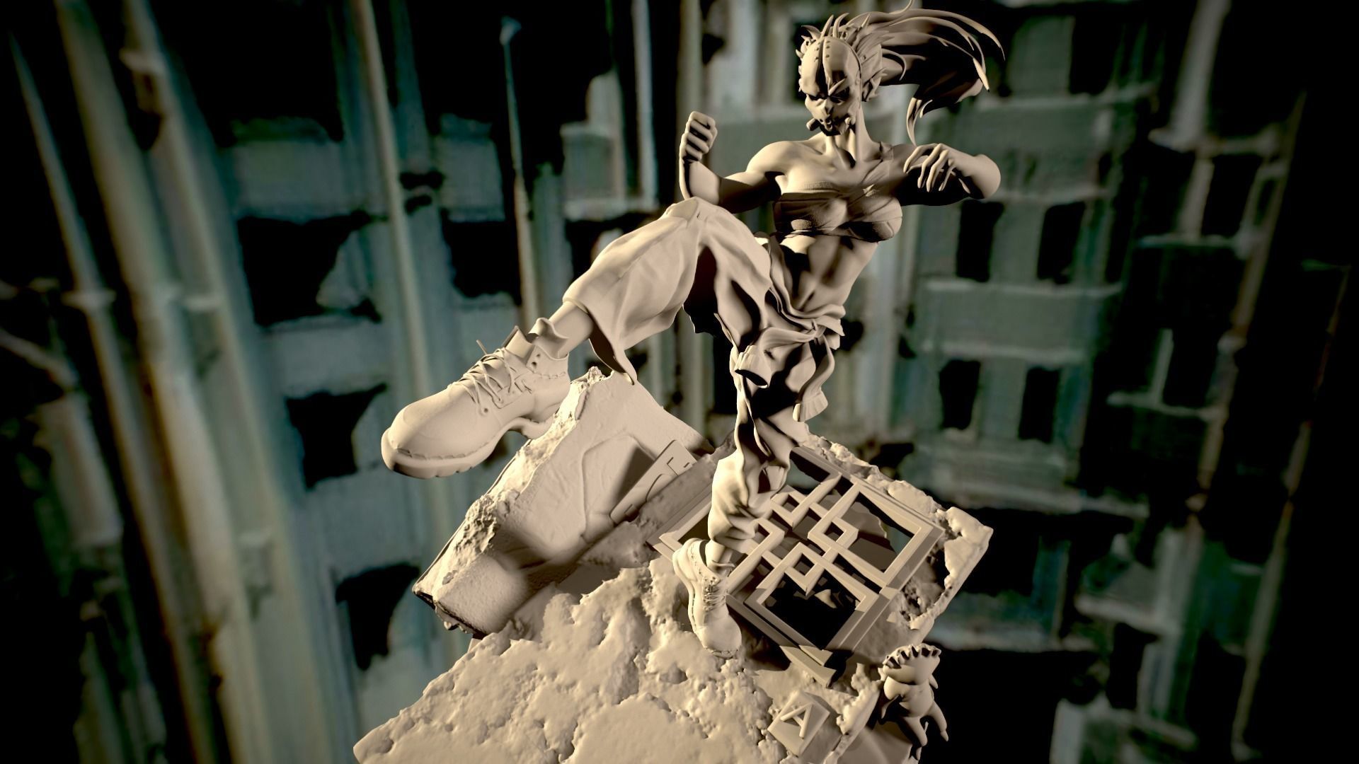 Nikaido Dorohedoro 3D print model_1