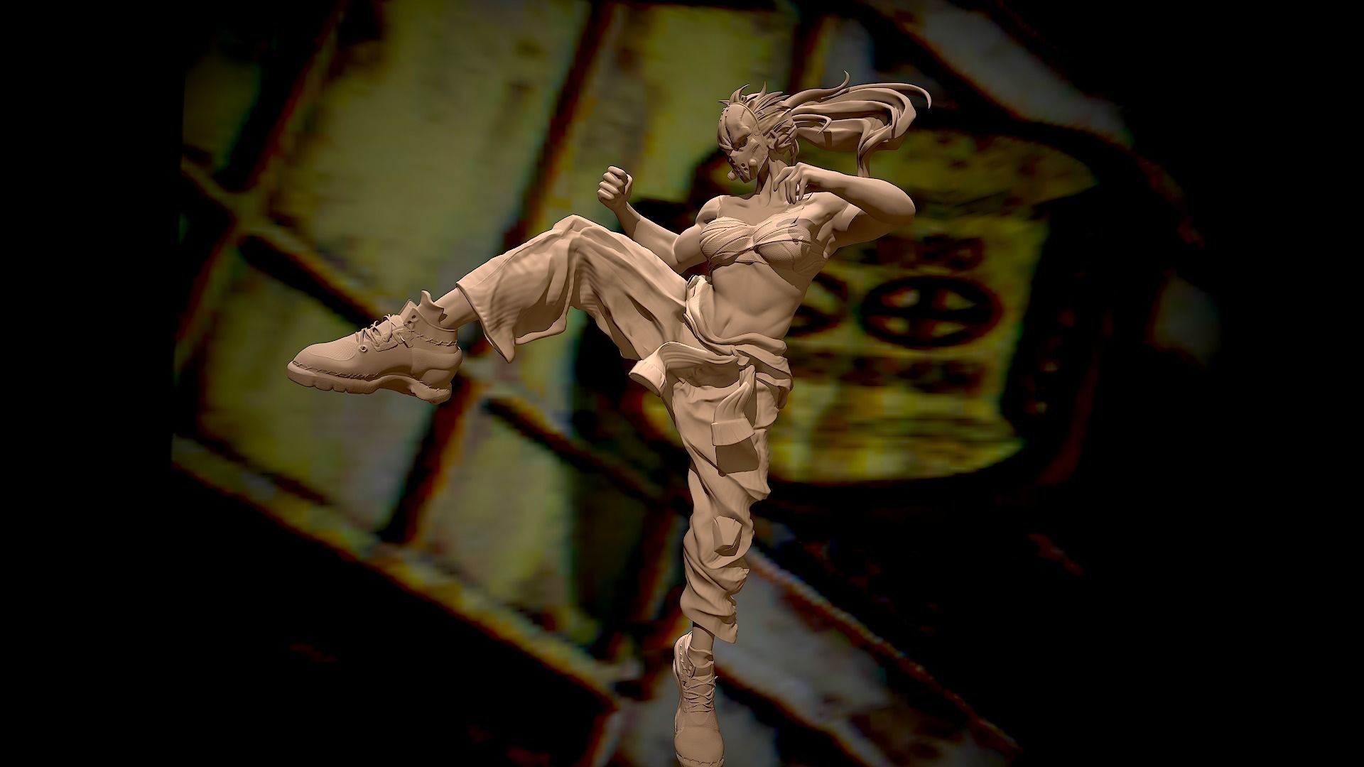 Nikaido Dorohedoro 3D print model_2