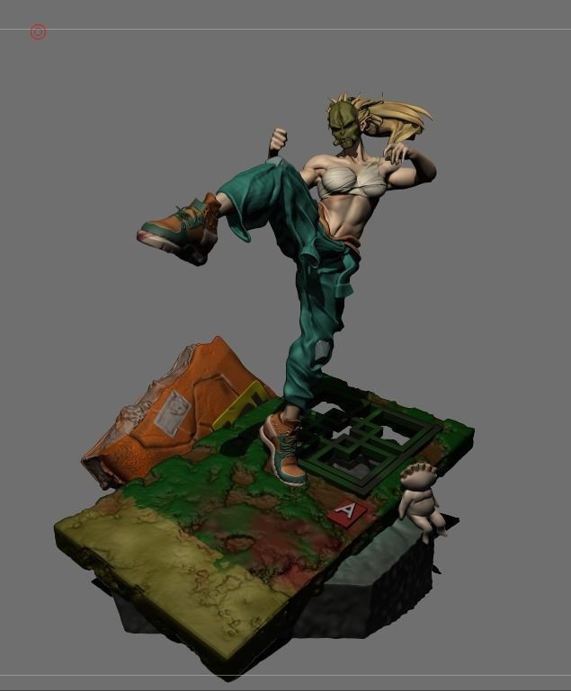 Nikaido Dorohedoro 3D print model_3