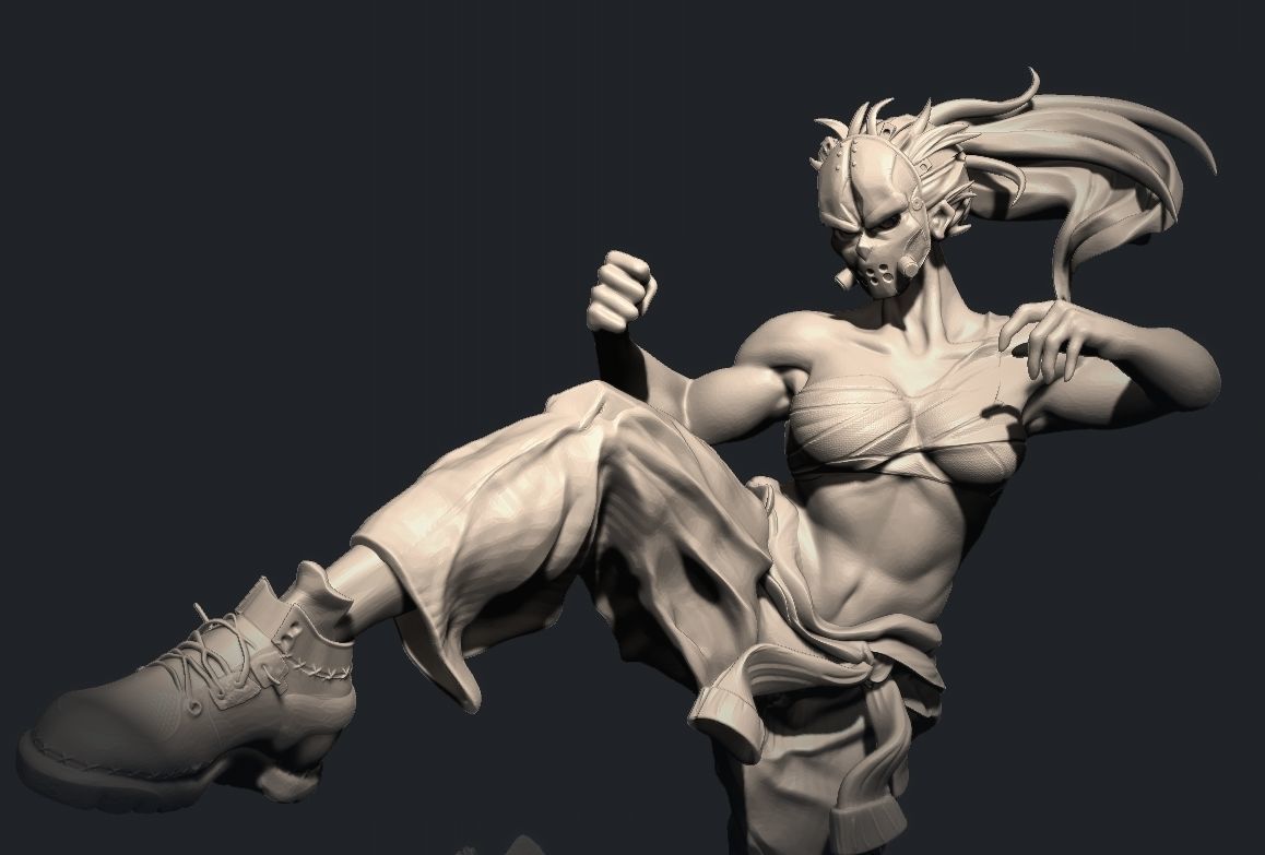 Nikaido Dorohedoro 3D print model_9