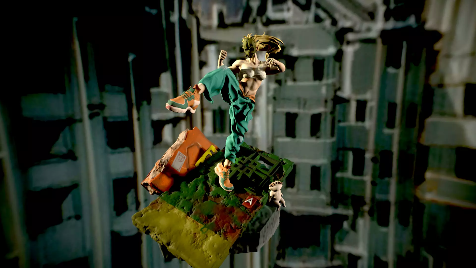 Nikaido Dorohedoro 3D print model_0