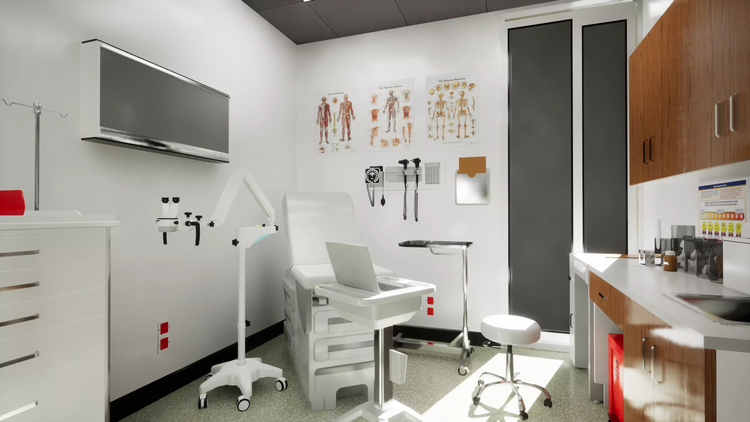 Exam Room Low-poly 3D model