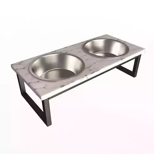 Dog Bowl 02 Low-poly 3D model