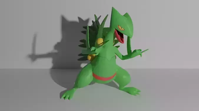 Sceptile pokemon 3D print model