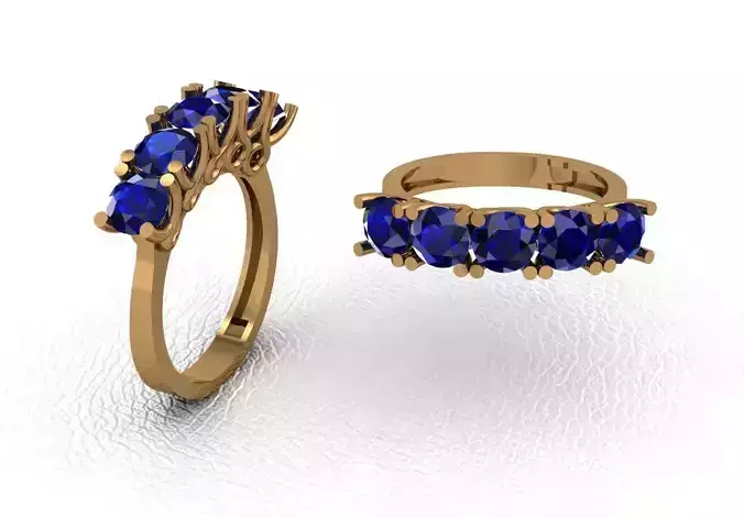 Rings sapphire ring set gold