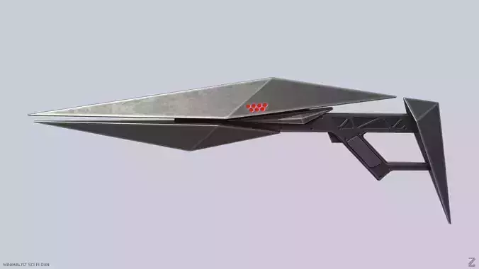 Minimalist scifi gun