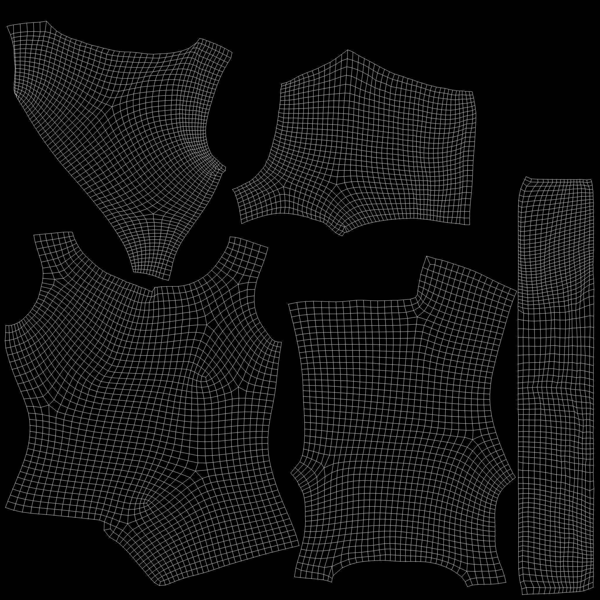 Dystopian Futuristic Sci-fi Sleeveless Top With High Neck Low-poly 3D model_13