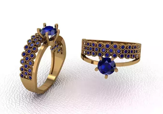 rings sapphire engagement ring gold