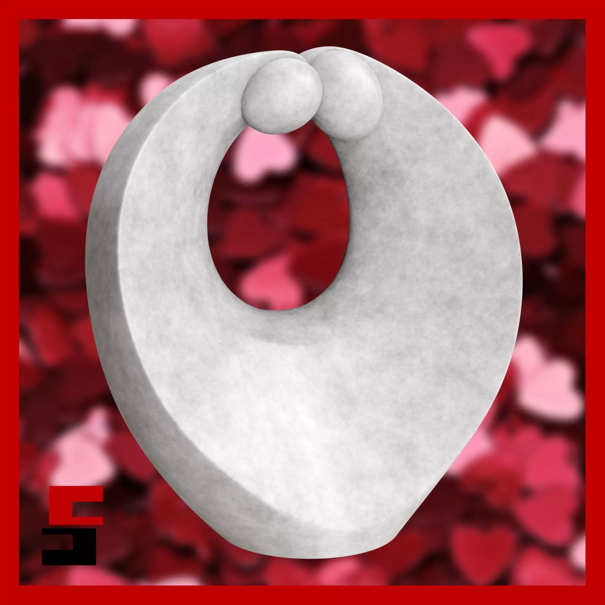 Love Sculpture Home Decoration Valentines Day Gift Couple Art 3D print model