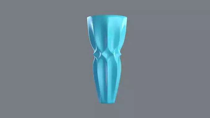 Vase porcelain blue 2