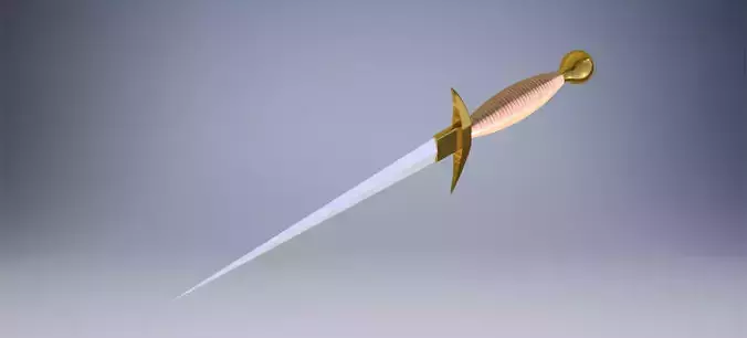 Dagger Knife Assembly 3D Model1 3D print model