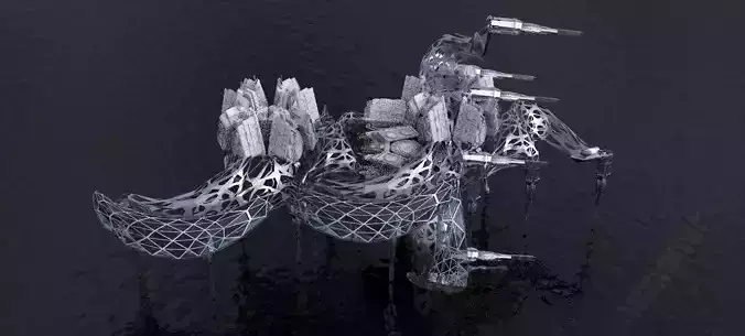 Dark Alien Hybrid base design Exterior 7