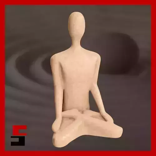 Yoga Sculpture meditation Home Decor Yoga pose Abstract Art