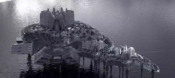 Dark Alien Hybrid base design Exterior 10