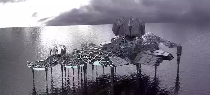 Dark Alien Hybrid base design Exterior 11